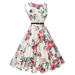 Floral Retro Swing Dress — Shark & Needle