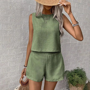 Two-Piece Tank and Shorts Set — Shark & Needle