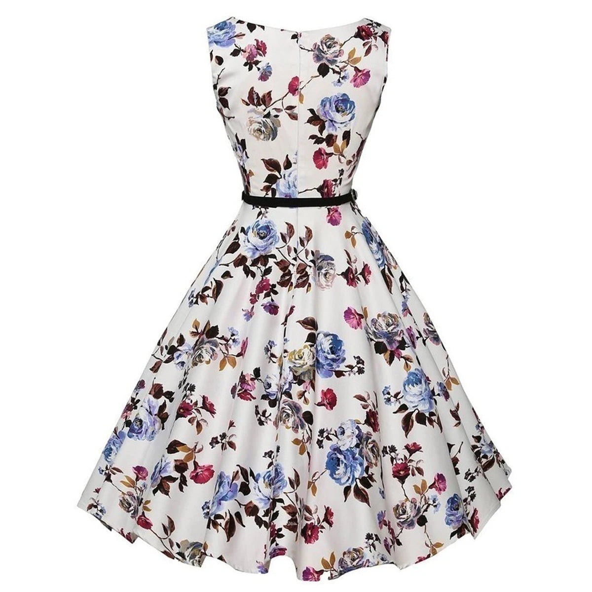 Floral Retro Swing Dress — Shark & Needle