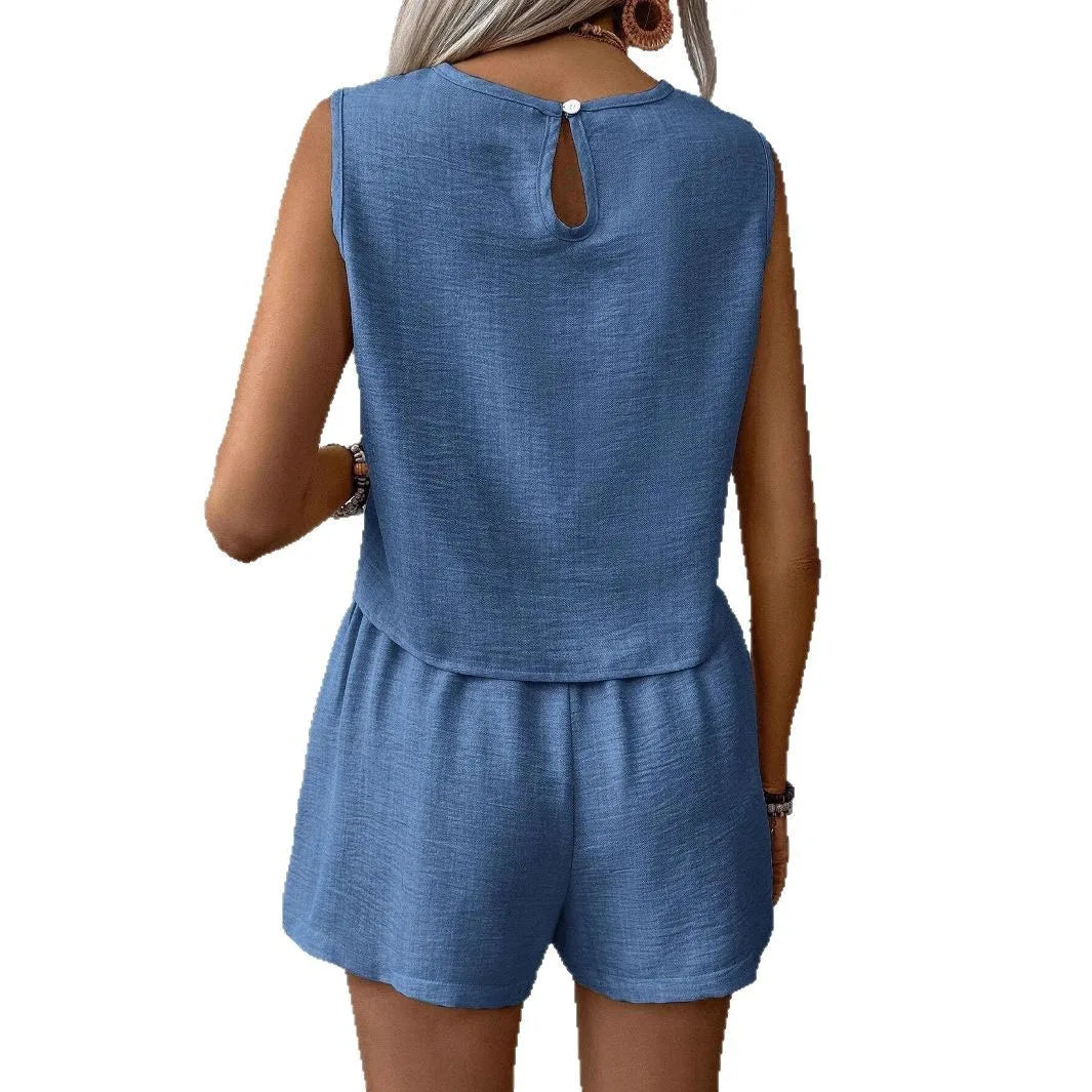 Two-Piece Tank and Shorts Set — Shark & Needle