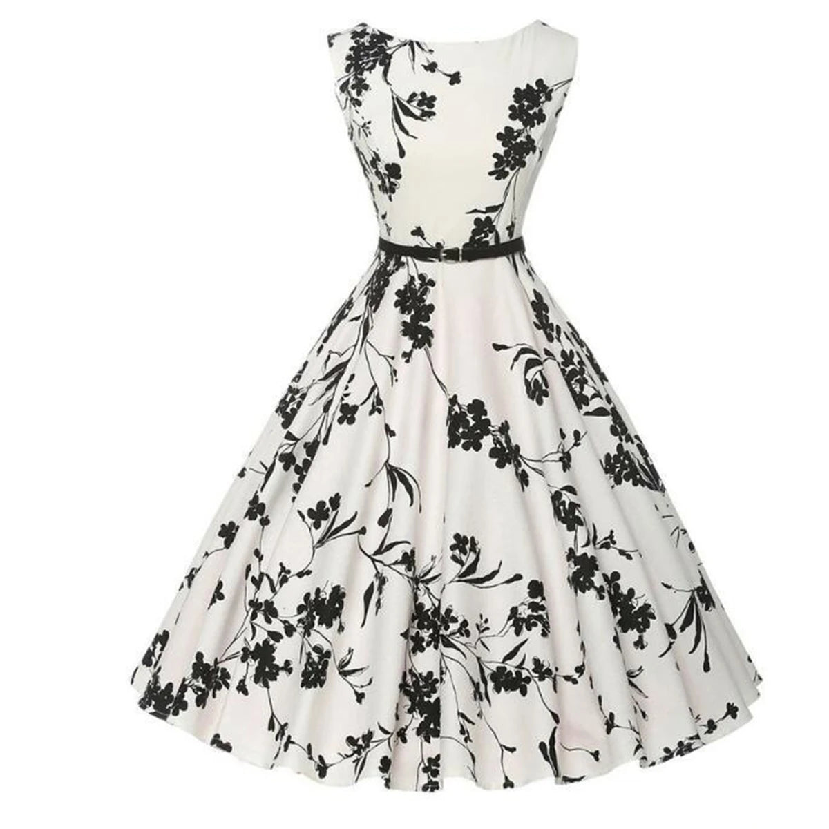 Floral Retro Swing Dress — Shark & Needle